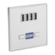 thumbnail image 4 of Estación de carga del enchufe de pared del cargador USB de la luz LED de 4 puertos para la astilla de los sitios de construcción 36V, 4 of 8