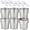 Bright silver, variant on 6-Piece Ice Bucket Set with Plastic Scoops | Leak-Proof Large Ice Buckets for Parties, Bars, Outdoor Events | Chilling Containers for Wine, Champagne, Bee