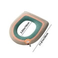 thumbnail image 3 of Hiroekza Toilet Seat Covers,Thickened Toilet Cover Four Seasons Universal Household Gasket Winter Toilet Cover Washable Toilet Mat Toilet Cover Clearance, 3 of 6