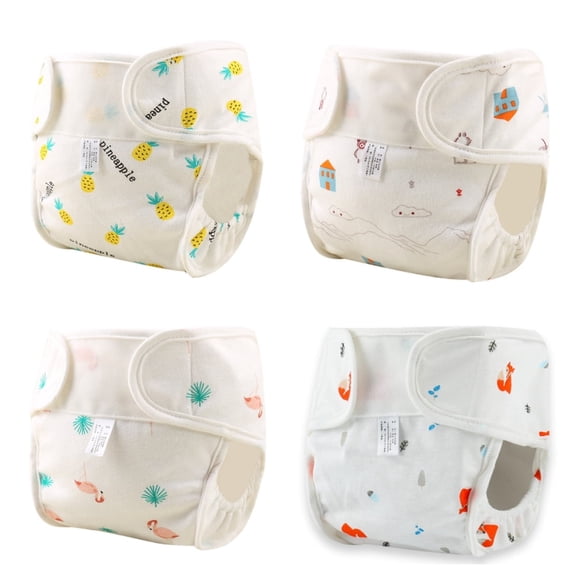 Reborn Baby Dolls Diapers Accessories 4-Piece Pack Fit for 17-24 inch Newborn Girl Boy Clothes Underwear