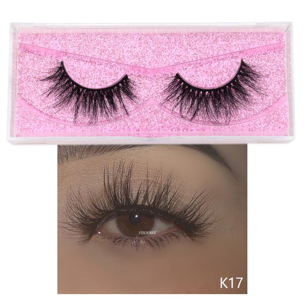 Visofree Mink Lashes 3D Mink Lashes 100% Cruelty free Lashes Hecho a mano Reutilizable Pestañas naturales Popular Pestañas postizas Maquillaje Tan Jianjun unisex