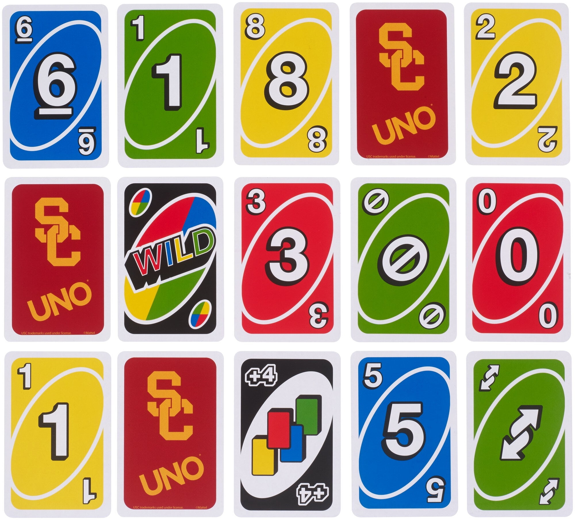 uno university of southern california theme for 2 10 players ages 7y walmart com