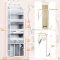 thumbnail image 2 of Organizador para colocar sobre la puerta OneDream Nursery, 5 niveles, gris, 2 of 7