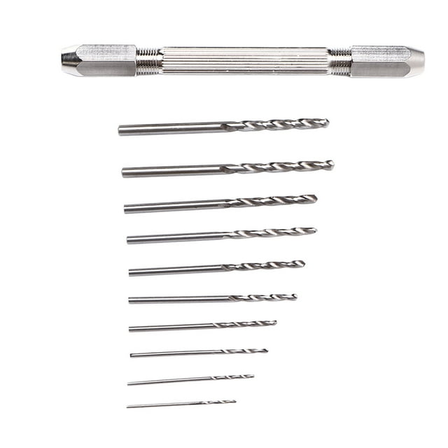 Precise Hand Drill, Easy Hold 2 Collet Design Double Hand Drill 3 Jaw Collet For Handicraft For Watch Making For Jewelry