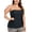 Black, variant on Ocean Blue Women's Plus Size Blouson Bandeau Tankini Top Bathing Suit Strapless Tankinis Swimsuits