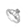 thumbnail image 4 of Oxidized Heart Claddagh Promise Purity Ring .925 Sterling Silver Band Jewelry Female Male Size 10, 4 of 4