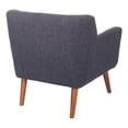 thumbnail image 3 of Mill Lane Chair in Navy Blue Fabric with Coffee Legs, 3 of 5