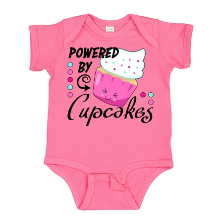 

Inktastic Powered by Cupcakes- Happy Cupcake Gift Baby Boy or Baby Girl Bodysuit