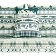 thumbnail image 5 of Chezmoi Collection Lake 7-Piece Northwest Cabin Lodge Comforter Set, Multicolor Pine Tree Fish Deer Explorer Mountain Printed Microfiber Bedding, Full, 5 of 9