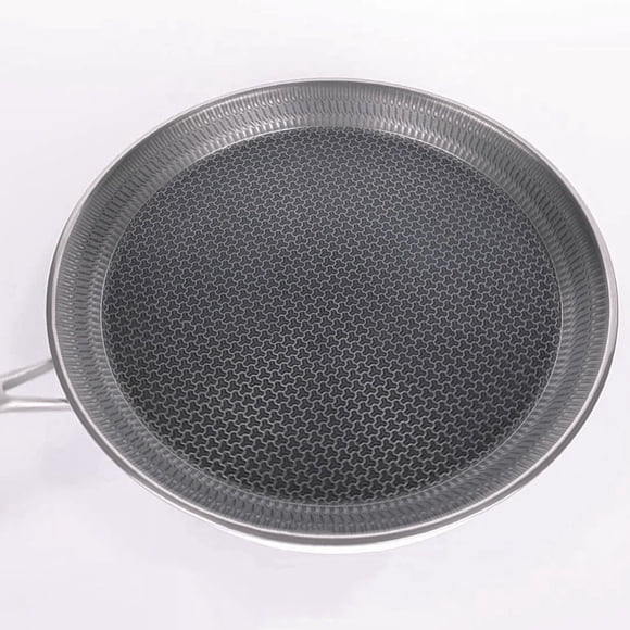 Stainless Steel Crepe Pan Non-Stick Pan Honeycomb Coating Frying Pan Pizza Pan 26 Kitchen Cookware Pancake Egg Pan