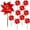 big red 10pcs, variant on Reflective Garden Pinwheel, Outdoor Yard Wind Spinner Decor, Colorful Courtyard Windmill