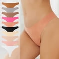 thumbnail image 3 of Ahabrexf Women's Underwear Seamless for Women Low Waist Ice Silk Nylon Briefs Solid Color 1 Pc, 3 of 4