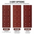 thumbnail image 2 of 12 Piece Hyper Tough 1/4 Sheet Clamp-On Sandpaper, 2 of 4