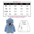 thumbnail image 6 of XinLfly Newborn Infant Baby Boys Girls Solid Color Fleece Hooded Jacket Coat with Ears Warm Todder Kids Zipper Up Outwear Coat ,Light Blue,3-4T, 6 of 7