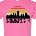 thumbnail image 4 of Inktastic Indianapolis Indiana Skyline Retro T-Shirt, 4 of 5