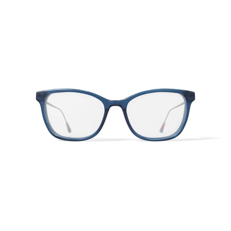 Christian Siriano Women's Kiana Square Prescription Eyeglasses with Case, Blue