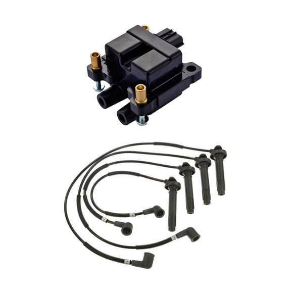 Set of 1 Ignition Coil and Wireset Compatible with  2005-2009 Subaru Legacy 2.5L Replacement for UF538 S428383