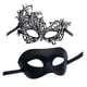 thumbnail image 1 of Máscaras de Disfraces Salvador para mujeres y hombres cómoda para baile de graduación Mardi Gras Negro, 1 of 10