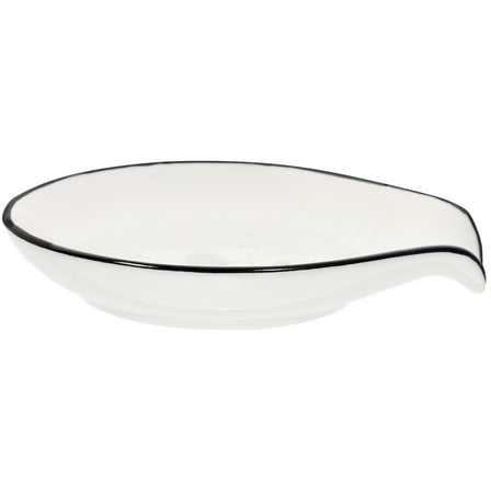 Supvox Ceramic Spoon Rest Kitchen Scoop Holder Countertop Utensil Rest