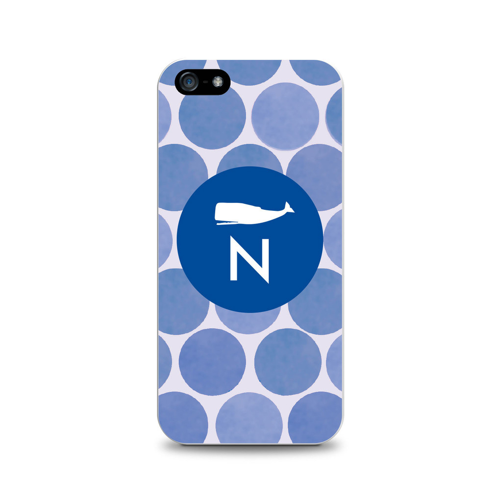 Critter Collection iPhone 5 Case, DOTS, Blue Whale