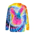 thumbnail image 5 of Womens Blouses Long Sleeve Fashion Women Easter Printed Round Neck Long Sleeve T-Shirt Printing Sweatshirt Blouse Tops, 5 of 5