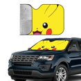 thumbnail image 4 of Windshield Sun Shade Foldable Car Front Window Sunshade For Car Suv Trucks Vans - Best Heat Shield Blocker Visor Cover Blocks Uv Rays And Keeps Your Vehicle Cool-Medium, 4 of 5