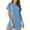 Blue, variant on Odeerbi Pajamas for Women Nightgowns Short Sleepshirts Soft 2025 Fashion Dress Erogenous Short Sleeve Warm Home Solid Color Pocket Black