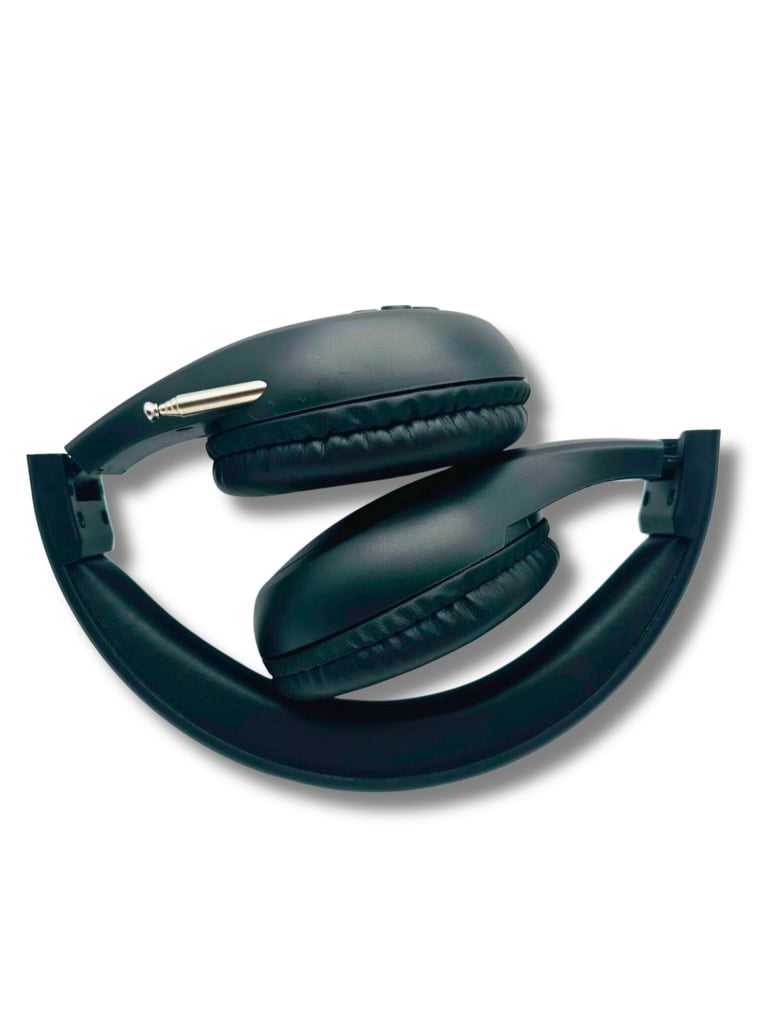 FM Radio Headphones Pull-Out Antenna, Great Reception, Sound Quality, Light Weight, Walking, Ease of Use, Jogging, Relaxing, School, Talk Radio, Require 2AA Batteries (Not Included) Black