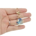 thumbnail image 4 of Unique Bargains 1 Pc Handbag Charms Keychains Flower House Bag Accessories Blue, 4 of 5