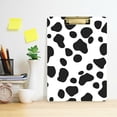 thumbnail image 2 of FORMRS Acrylic Clipboard with Low Profile Clip Standard A4 Letter Size, 12.5" x 9", Cow Spots, 2 of 8