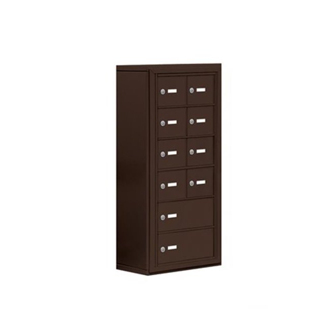 Salsbury 19068-10ZSK D 8 A 2 B Doors S-Mount Keyed Locks Cell Phone Locker In Bronze