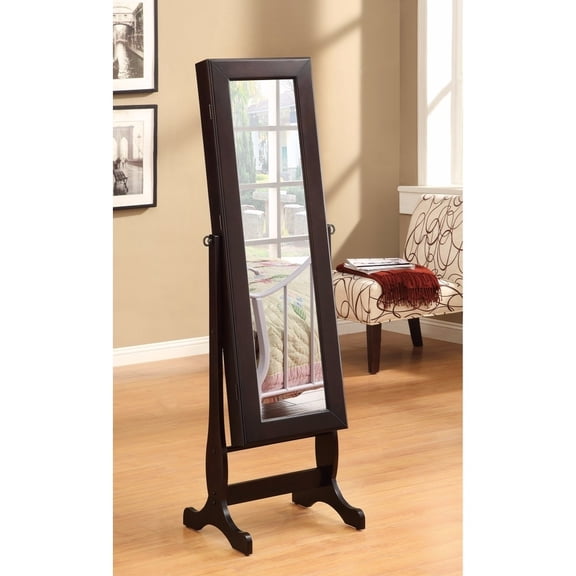 Coaster Jewelry Armoire Mirror in White