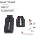 thumbnail image 4 of 2X DSLR Camera L Bracket Quick Release Plate Vertical Universal L Bracket with 1/4 Inch Screw Arca Swiss for DSLR Camera, 4 of 7