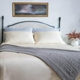 thumbnail image 4 of Delara Organic Cotton Throw Blanket 50x70 inches, GOTS Certified Cable Knitted Throws Blanket for Sofa Couch Bed, Baby Nursery, Lightweight Cozy Warm Decorative Blanket All Season Use, 4 of 5