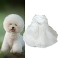 thumbnail image 5 of Elegant Pet Wedding Dress - Lace Bow-Knot Party Dress-up White Princess Dress for Dogs in Summer, 5 of 8