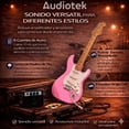 thumbnail image 4 of Guitarra Electrica AUDIOTEK con Amplificador 9V Y 5A Accesorios Incluidos Pua Correa Cable de Conexión Barra de Tremolo Herramienta de Ajuste Guitarras Musicales, 4 of 7