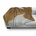 thumbnail image 3 of Modern Soft Flannel Fleece Throw Blanket, Pattern of Modern Long Corridor Contemporary Geometric Structure Tunnel Picture, Cozy Plush for Indoor and Outdoor Use, 70" x 90", Orange Grey, by Ambesonne, 3 of 6