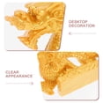 thumbnail image 3 of UPOUART Statue Dragon en Résine Dorée Design Zodiaque Porte-Bonheur pour Décoration Maison Bureau, 3 of 6