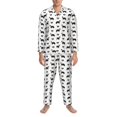 thumbnail image 3 of Haiem Border Collie Dog Pattern Men’s Long-sleeve Sleepwear,Sleepwear Set,2-piece Loungewear Set,Soft PJs Comfy Nightwear with Pockets-Medium, 3 of 7