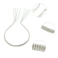 thumbnail image 3 of 1 Pc Diadema de Moda con Borlas de Rhinestone de Cuatro Filas para Mujeres y Niñas en Tono Plateado, 3 of 6