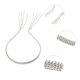 thumbnail image 3 of 1 Pc Diadema de Moda con Borlas de Rhinestone de Cuatro Filas para Mujeres y Niñas en Tono Plateado, 3 of 6