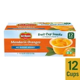 Del Monte No Sugar Added Mandarin Oranges Fruit Cup Snacks, 4 oz Cup ...
