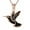 Rose Gold, variant on Wear resistant Bird Design Pet Cremation Necklace Commemoration Charm For Ashes Treasure With Flexible Chain