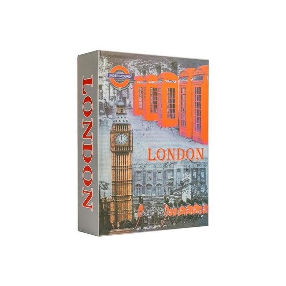 Caja de Seguridad Grande Oculta en Libro Londres XE Seguridad