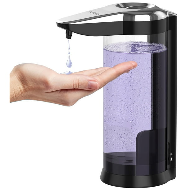 Automatic Soap Dispenser Touchless Rechargeable USB Hand Free Chrome