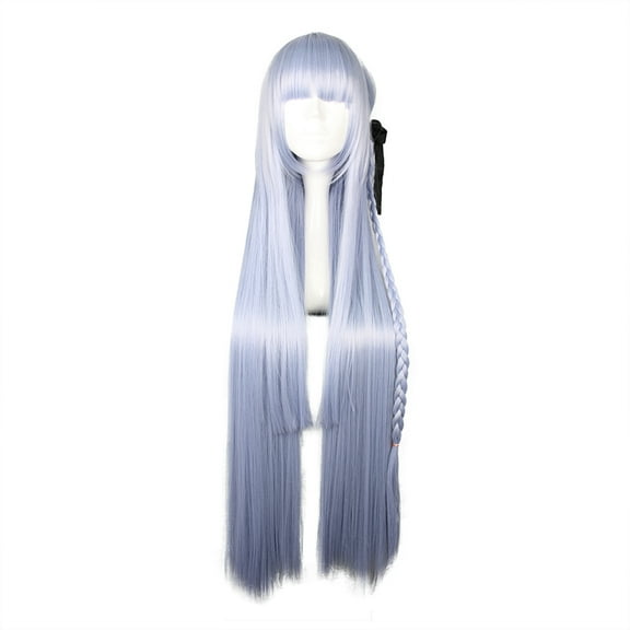 Unique Bargains Wigs for Women 39" Purple Wigs with Wig Cap Straight Hair