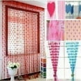thumbnail image 2 of String Curtain Drapery Room Divider Partition - Burgundy, 2 of 2