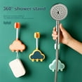 thumbnail image 3 of Electronicheart Holder Adjustable Bathroom Bracket Rack Buckle Punch Free Removable Nozzle Base Stand Attachment Light Green Light Green, 3 of 6
