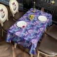 thumbnail image 2 of Purple Cartoon Pegasus Moon Pattern Rectangle Tablecloth 60"x102",Waterproof Polyester Rectangle Table Cloth, Wipeable Spillproof Polyester Tablecloth for Dining, Camping, Indoor and Outdoor, 2 of 6
