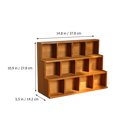 thumbnail image 4 of BALAHAPY Display Storage Rack Wooden 1Set 15X10.6X5.1In, 4 of 7